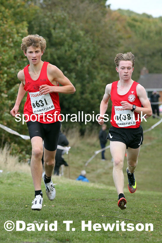 Mens under-17s 2021 National Cross Country Relays, Berry Hill Park, Mansfield. Photo: David T. Hewitson/Sports for All Pics